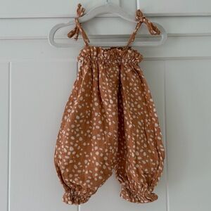 Rylee and Cru - Romper bubble with Tie Straps